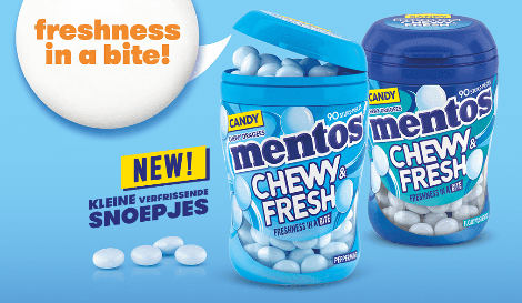 Mentos Chewy & Fresh in twee smaken